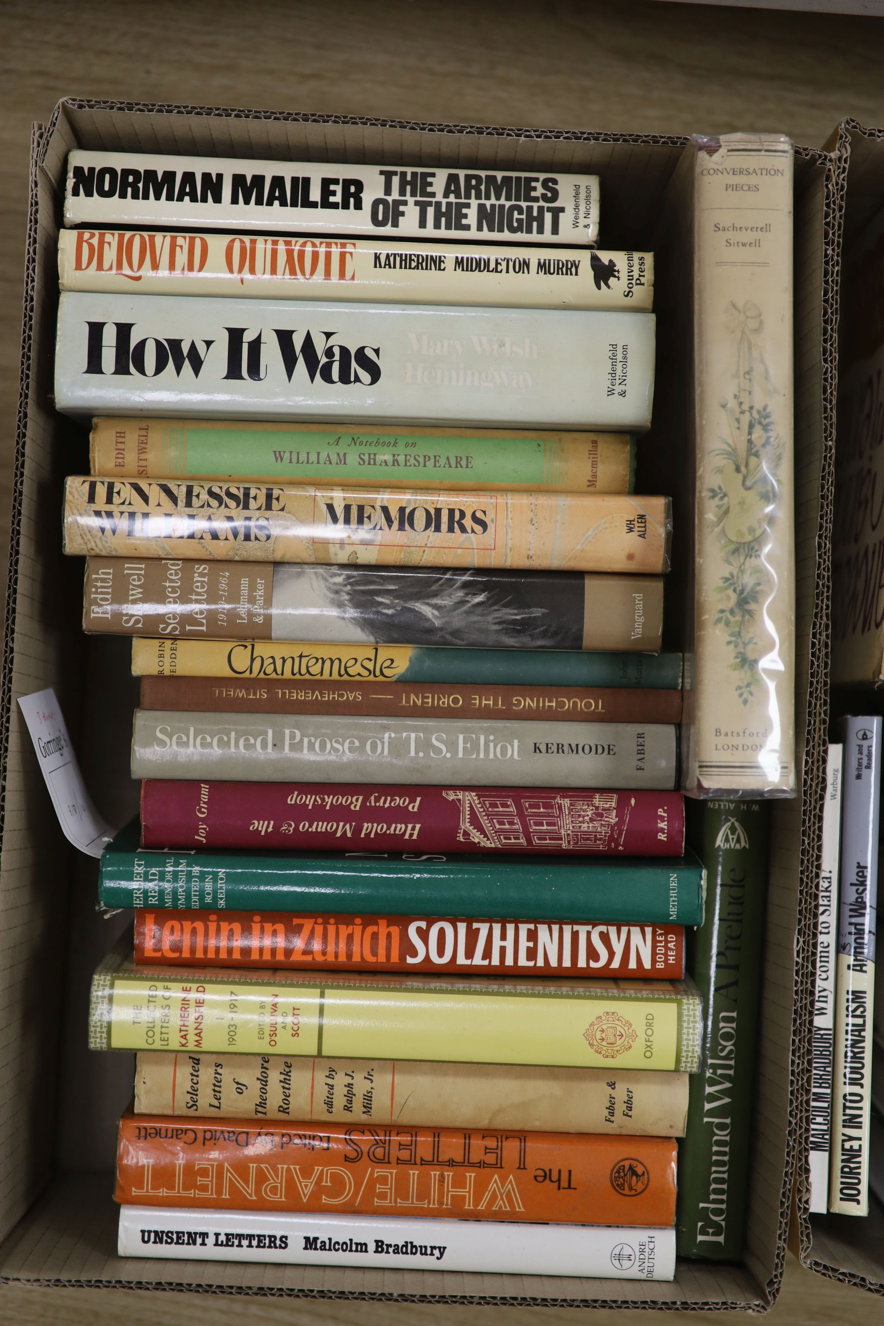 Literature. Mostly later 20th century biographies and letters